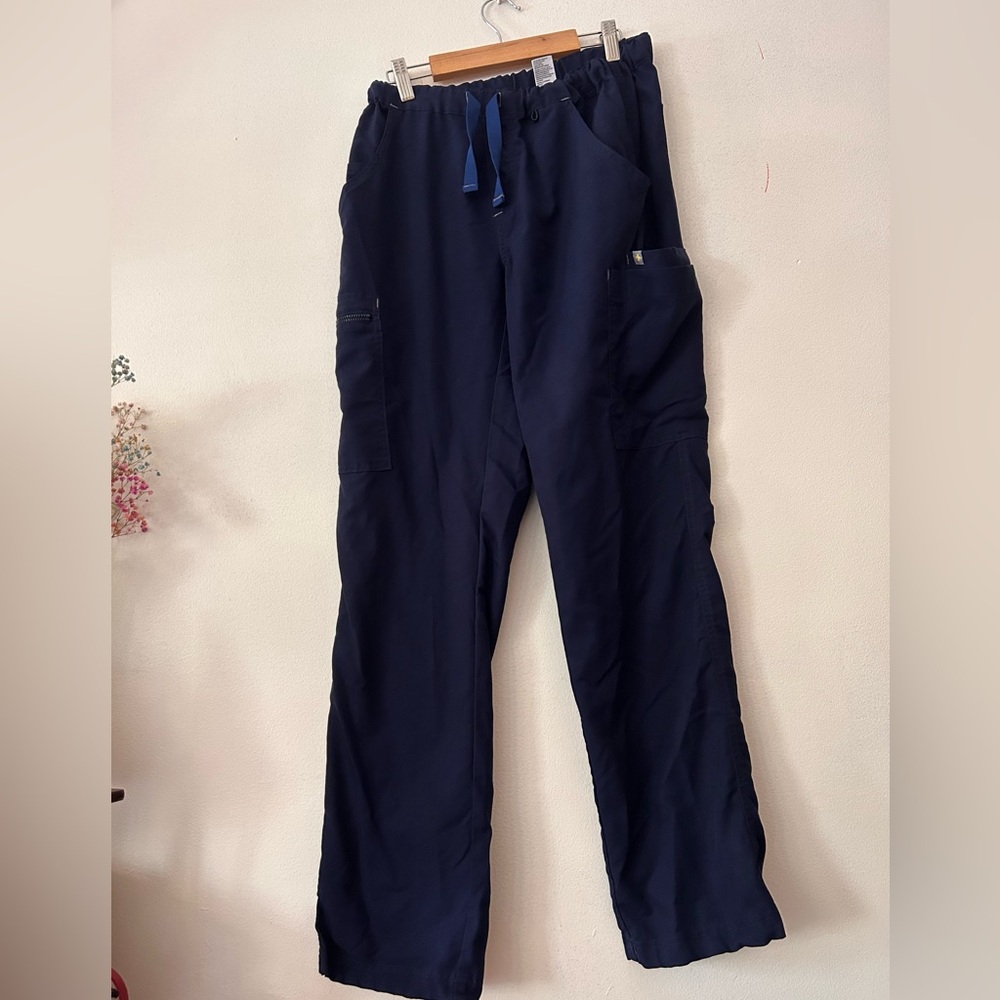 Figs navy blue scrub bottom pants size medium